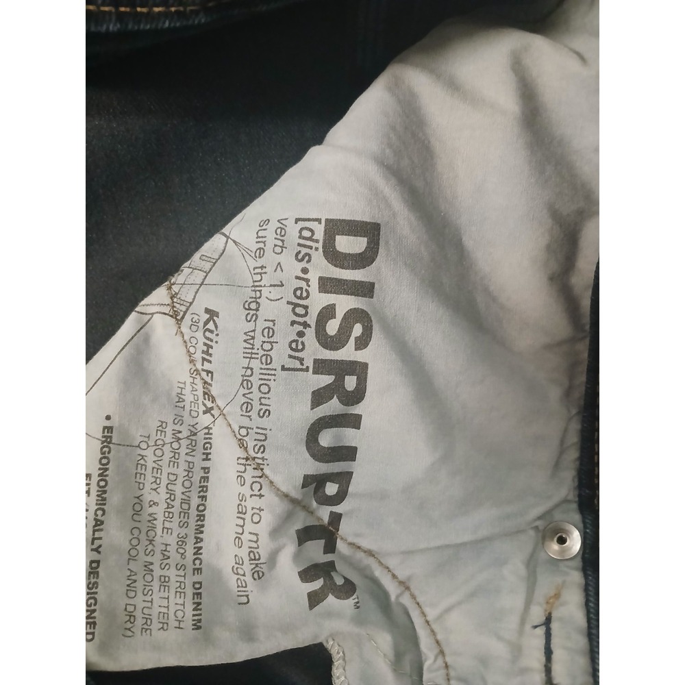 Kuhl DISRUPTER Blue Denim Straight Kuhlflex Jeans W38×L32 - Picture 4 of 8